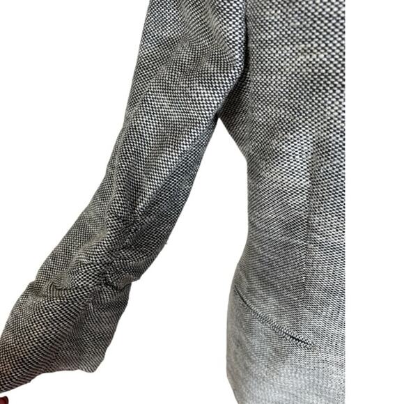 Peace of Cloth Panticular Tweed Menswear Blazer Jacket w Ruched Sleeve Size 12 - Picture 6 of 10